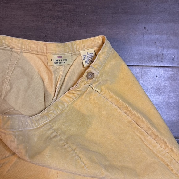 Limited Vintage Butter Yellow High Waisted Straight Leg Super Soft Corduroys - Picture 4 of 7